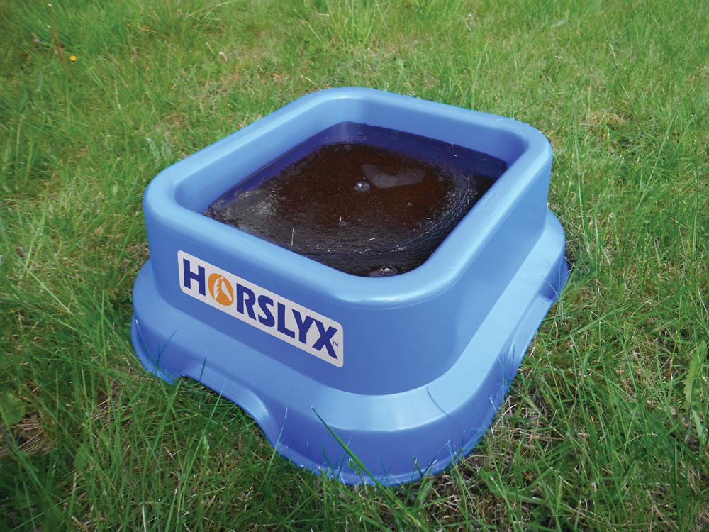 15kg Horslyx Holder with a 15kg Horslyx Holder fitted